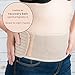 RaimPro Pregnancy Support | Maternity Belt | Belly Band - Breathable Material, One Size fits All, Beige + Bonus 3 Bra Extenders