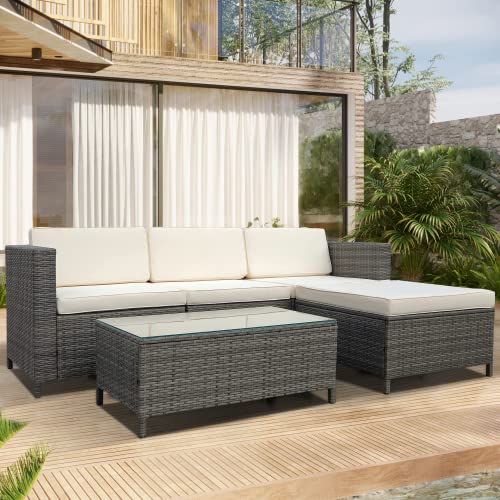 SUNVIVI OUTDOOR 5 Pieces Patio Furniture Sets All Weather Outdoor