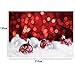LB Christmas Backdrops for Photography 7x5ft Poly Fabric Red Background Christmas Balls Photo Backdrops Customized Photo Background Studio Props
