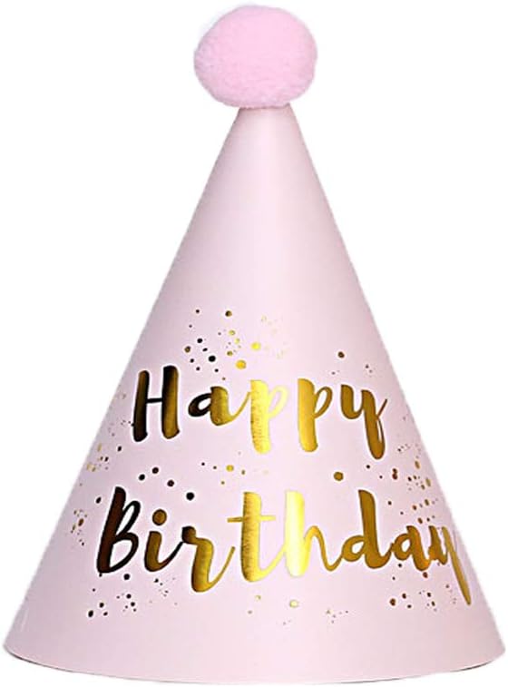 6PCS Happy Birthday Party Hats Cute Hats Kids Hats Unisex Adult Size Fancy Dress Party Hats… (style2): Health & Personal Care