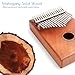 Vangoa Kalimba 17 Keys Thumb Piano Mahogany, Portable Mbira Instrument Finger Piano with Carrying Bag, Tune Hammer and Study Instruction for Kids Adult Beginners