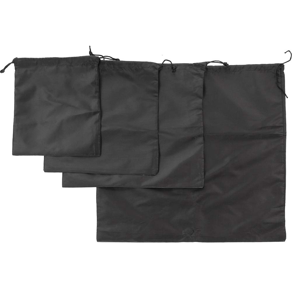 Drawstring Pouch, Drawstring Storage Bag, Nylon 4Pcs Large Capacity Waterproof Dustproof Storage Bag Drawstring Pouch Bag for Traveling