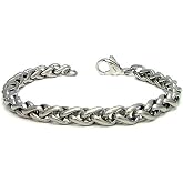 Titanium 7MM Wheat Link Bracelet