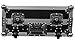 ProX Flight Case for Numark NS7iii or NS7ii Digital Controller With Wheels & Laptop Shelf - Silver on Black Design - XS-NS7IIIWLT