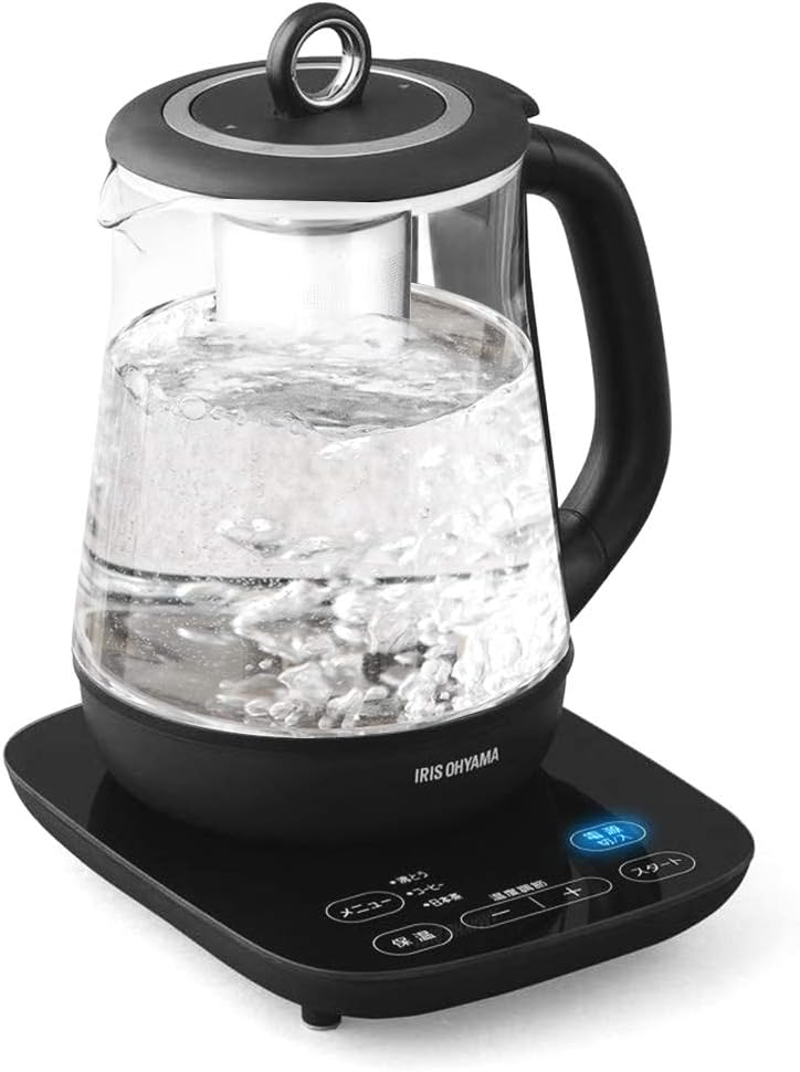 Amazon アイリスオーヤマ 電気ケトル 1.5L ガラスタイプ 温度調節付 ブラック IKEG1500TB アイリスオーヤマ ホーム&キッチン Amazon アイリスオーヤマ 電気ケトル 1.5L ガラスタイプ 温度調節付 ブラック IKEG1500TB アイリスオーヤマ ホーム&キッチン