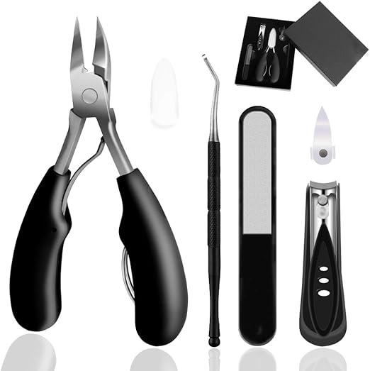 5 in 1 Ingrown Toenail Clipper Tool Set for Hard Thick Toe Nail