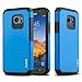 J&D Case Compatible for Galaxy S7 Active Case, Heavy Duty Dual Layer Hybrid Shock Proof Protective Rugged Bumper Case for Samsung Galaxy S7 Active Case, NOT Compatible with Galaxy S7, Blue