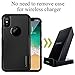 LOHASIC iPhone X Case, Heavy Duty Drop Proof Dual Layer Protective 360 Full Body Shockproof Flexible TPU Hard PC Back Hybrid Defender 2 in 1 Cute Slim Cover Armor for Apple iPhone X, iPhone 10, Black