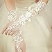 JISEN Women Wedding Lace Gloves Formal Banquet Party Fingerless Pierced Gift