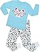Girls Pajamas for Christmas Children Cat Clothes Size 2 Years