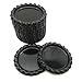 IGOGO 100 PCS Flattened Chrome Bottle Caps – Chrome Black, 1 Inch Smooth DIY Craft Caps for Jewelry Making, Hair Bows, Resin Projects, Pendants, Scrapbooking, Art Projects