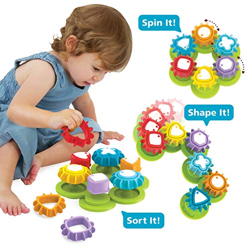 Yookidoo Shape ‘N’ Spin Gear Sorter. A Developmental Activity Toy for Kids Ages 1-3. Toddlers Sortering Game with Multiple Colors and Shapes, That Also Spins.