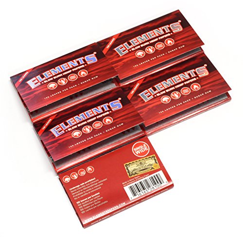 5 booklets - Elements RED Single Wide Double Window Slow Burn