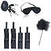 Loverz Bed Restraints with Blindfold Eye Mask and Feather Tickler, Adjustable Under Bed Restraint System with Ankle and Wrist Cuffs, Fits Almost Any Size Mattress