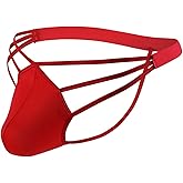 Evankin Mens Sexy Ice Silk Thong Hollow Out G-Strings Comfortable Breathable Underwear Jockstrap