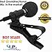 Lavalier Lapel Clip-on Omnidirectional Condenser Microphone for Apple Iphone, Android and Smartphones by LiveProdigy, professional recording, get a compact Bag and a Ebook Bonus for FREE