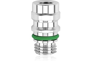 CZMZHFC High Pressure AC Valve,Air Conditioning Service Port Includes Caps M12x1.5,AC Schrader Valve Replacement for MT0105, 800-955, 59946, GM 52458184, 15-5438,Compatible with GMC Chevy Select Models (1Pc)