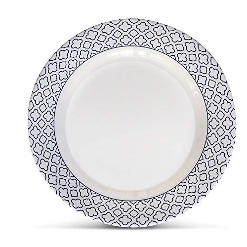 Bowla 12Piece Melamine Dinnerware Set Service for 4 (Bluegrass), BPA
