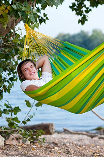 LA SIESTA - Sonrisa Lime - Klassische Einzel-Hängematte Outdoor – Bild 5