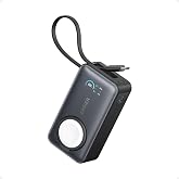 Anker MagGo Power Bank for Apple Watch, 10,000mAh 35W Max Portable Charger | Officially Certified 10,000mAh Battery Pack with Built-In USB-C Cable, for iPhone 17 Series, Samsung, iPad, AirPods, and More