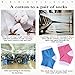 Heel Moisturizing Socks - Rendvieet Moisturizing Gel Heel Socks 2 Pairs Toeless Spa Socks for Heal, Treat Dry and Cracked Heels While You Sleeping (blue)