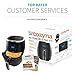 Air Fryer XL Touchscreen by Cozyna (5.7QT) with 8 Cooking Preset and airfryer cookbook (over 50 recipes)