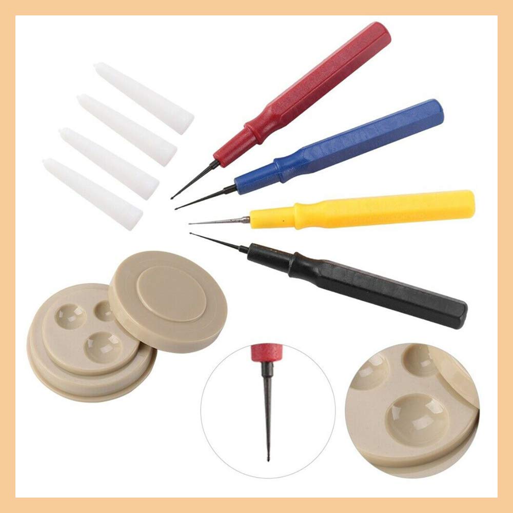 Acxico 1Set Watch Repair Tool Kit 4 Different Size Oiler Pen Needle With 1 Oil Cup For Watchmaker Watches Clocks Repair
