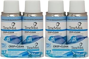 TONED+ Zep TimeMist Crisp + Clean Refill 2 (2-Pack) 3 Ounces Professional Air Freshener