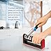 Kitchen Knife Sharpener,3-Stage Knife Sharpening Tool,Extra Grinding Head Included,Sharpens Dull Knives Effectively(Black) By Focuksy