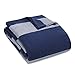 Eddie Bauer - King Blanket, Lightweight Cotton Bedding, Luxurious Bedding Set (Boylston Navy Stripe, King)
