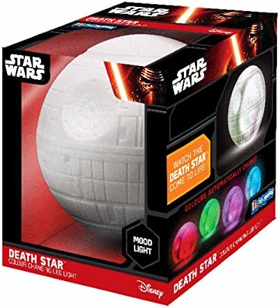 Illumi-Mates Star Wars Official Death Star Bedside Lamp (One Size) (Multicolored)
