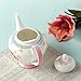 Jusalpha Royal Floral Fine China Rose Vintage Teapot (A)