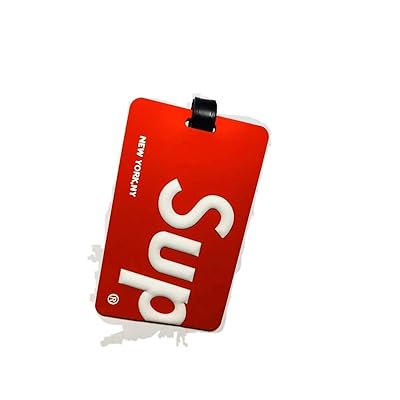 supreme luggage tag