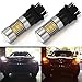 ENDPAGE 3157 3155 3457 4157 White/Amber Switchback LED Bulb, 2-pack, Super Bright, 62-SMD with Projector Lens, Xenon White for Daytime Running Light/Parking Light, Yellow for Turn Signal Blinkers