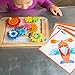 Fat Brain Toys Go Go Gears! - Wooden Size-Matching Puzzle for Preschoolers Ages 3+