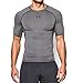 Under Armour Men's UA HeatGear Armour Short Sleeve Compression Shirt XL Gray