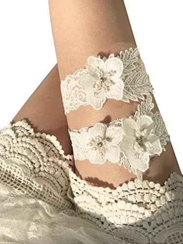 Bridal Garter Set Pearls Garter Set Wedding Rhinestone Garter Set G30
