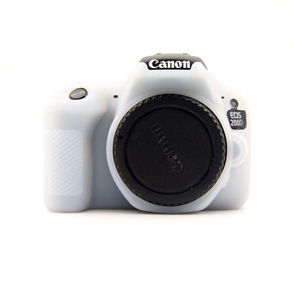 kinokoo Silicone Cover for Canon EOS 200D/Rebel SL2 Protective Case (white)