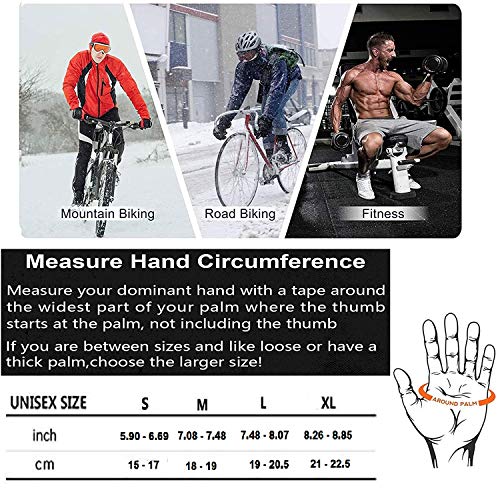 Gants De Cyclisme Unisexes Pour écrans Tactiles, Imperméables, Coupe-vent, Thermiques, En Silicone, Antidérapants, Pour Le Cyclisme, La Conduite, Le Camping, La Randonnée, La Pêche