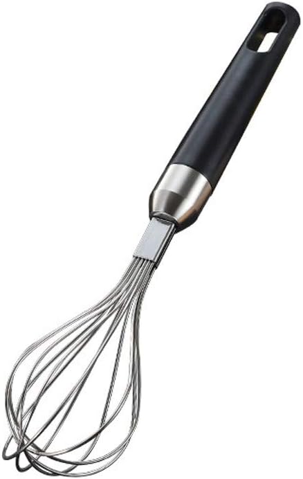 Sansee Egg Beater Stainless Steel Egg Whisk Portable Handle Balloon Wire Whisk Blender