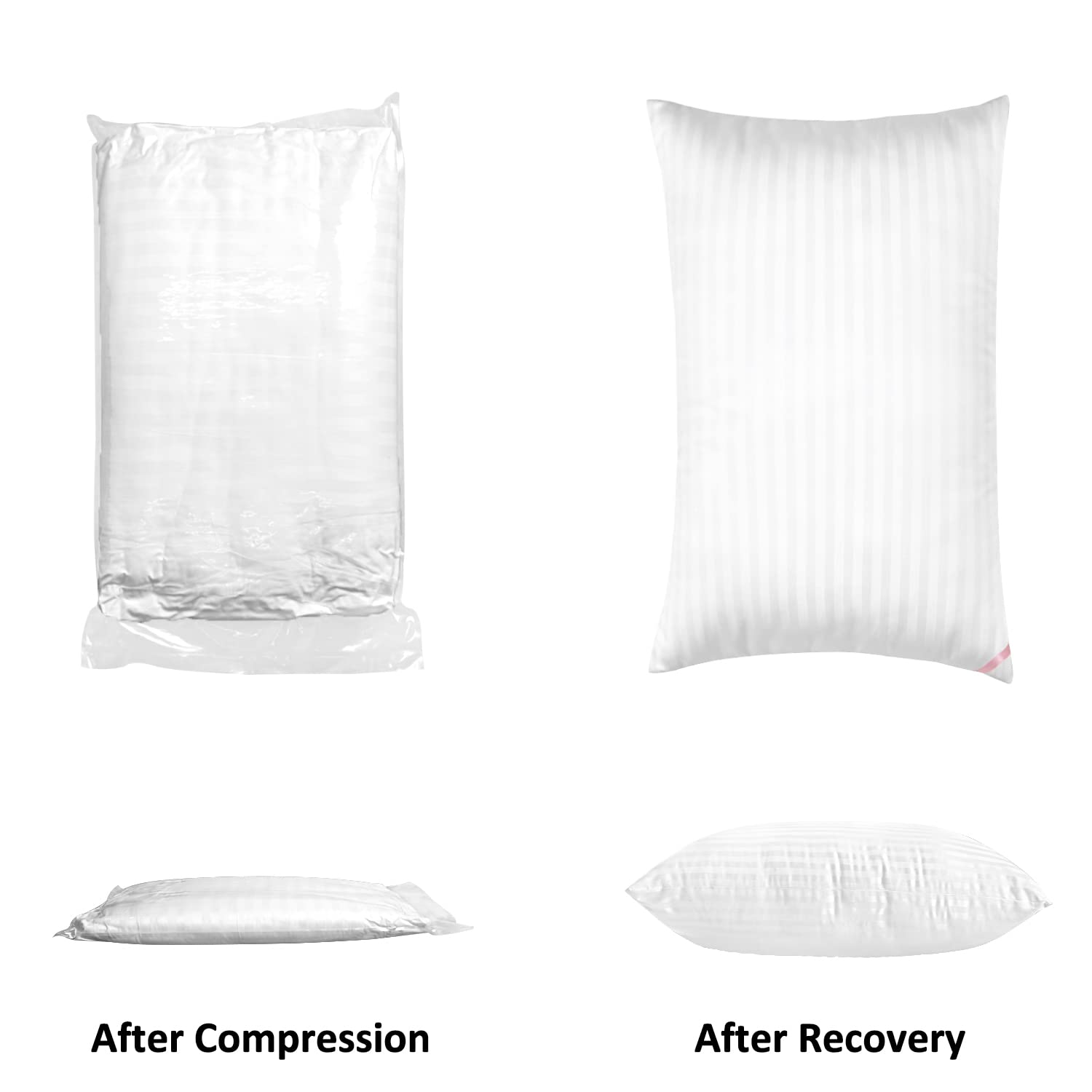 EIUE Hotel Collection Bed Pillows for Sleeping 2 Pack King Size，Pillows for Side and Back Sleepers,Super Soft Down Alternative Microfiber Filled Pillows,20 x 36 Inches