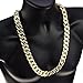 Sand Blast Cuban Bling Chain Gold Tone Heavy 20MM Wide Mens 30