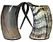 Viking Craft'S Genuine Viking Drinking Horn Mug Tankard Handcrafted And Polished Finished | 20 Ounces