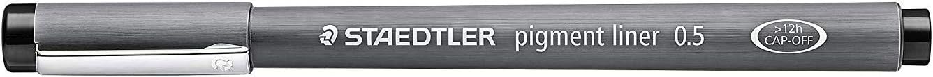 Staedtler 0.5 mm Pigment Liner Fineliner Sketching Drawing Drafting Pens Pack of 3, Black, 1 count (Pack of 3) - Image 3