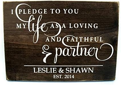 None-brands Letrero de madera rústica personalizado para boda con texto