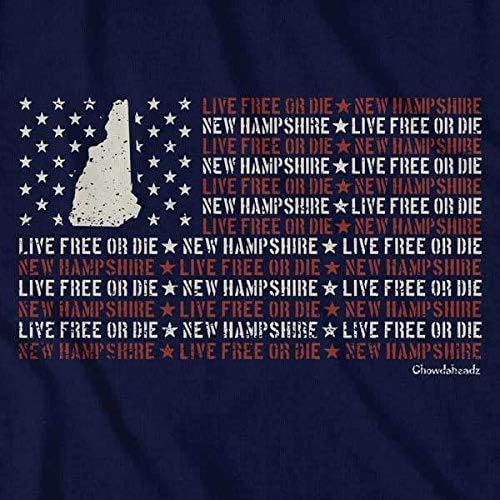 Amazon Com New Hampshire Live Free Or Die Flag T Shirt Clothing