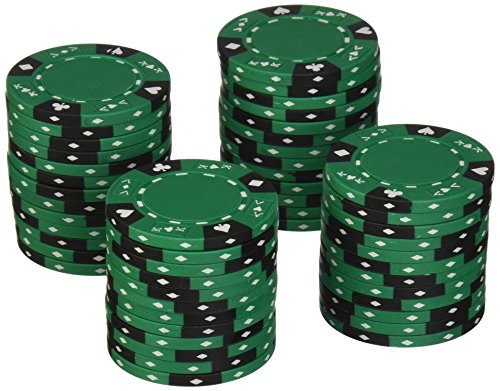 Trademark Poker Ace/King Suited Tri-Color Poker Chips 14gm
