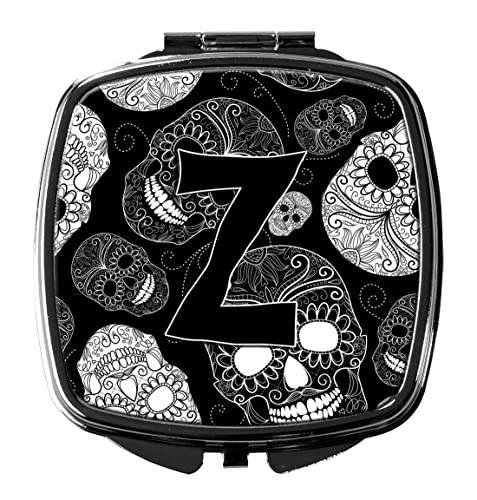 Caroline's Treasures CJ2008-ZSCM Letter Z Day of the Dead Skulls Black Compact…