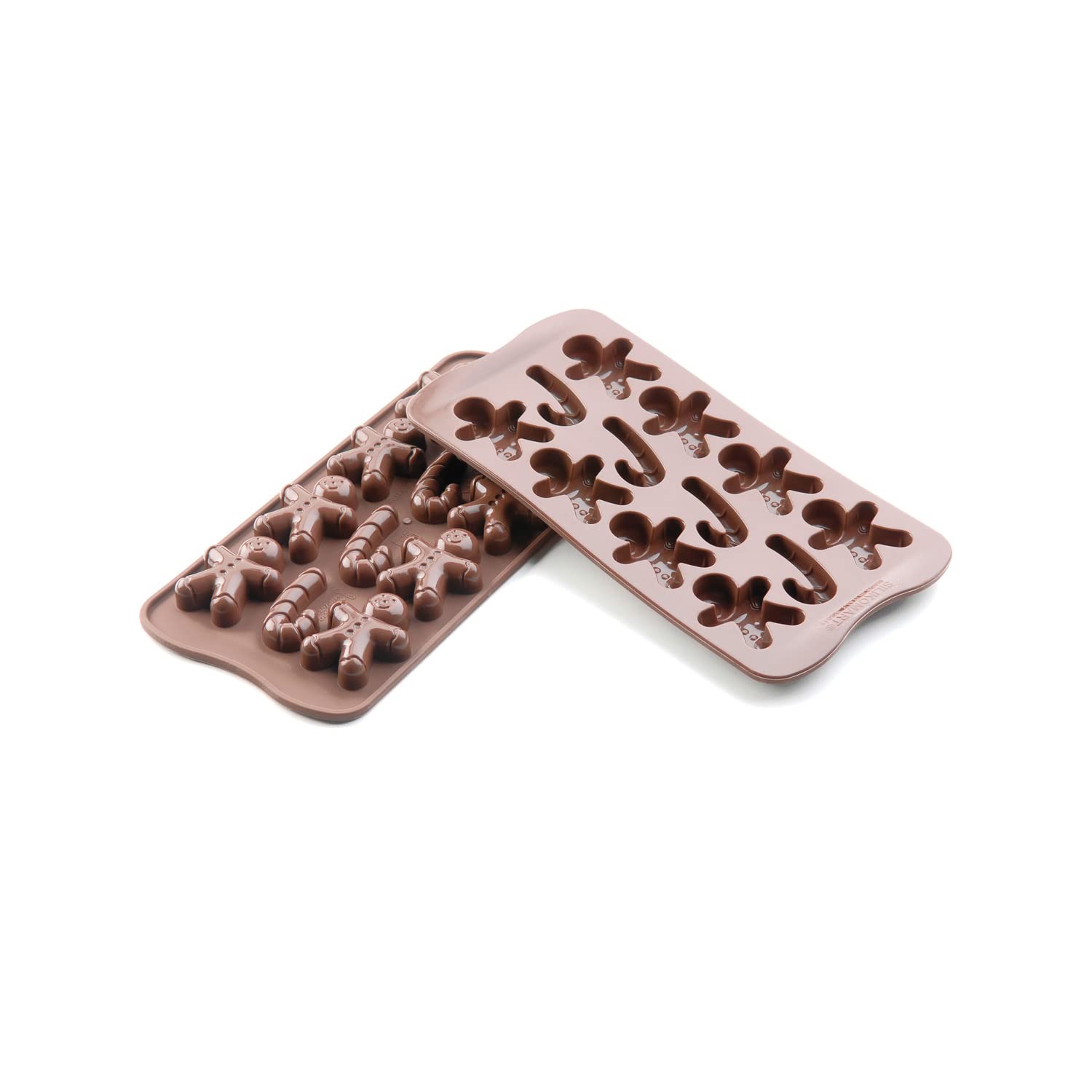 Silikomart Silicone Chocolate Mould Mr. Ginger, Brown,SCG12
