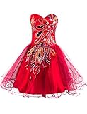 Clearbridal Women's Short Peacock Prom Party Homecoming Dress SD039A